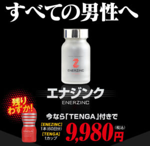 【精力剤】エナジンク（ENERZINC） 効果を検証